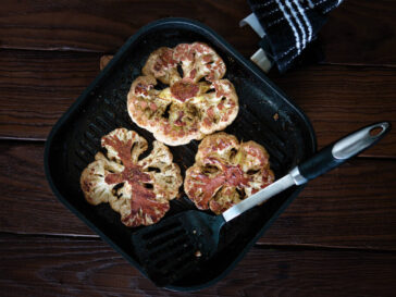 Κουνουπίδι-φέτες με κόκκινο κρασί