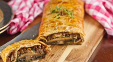 Μανιταρόπιτα με σπανάκι