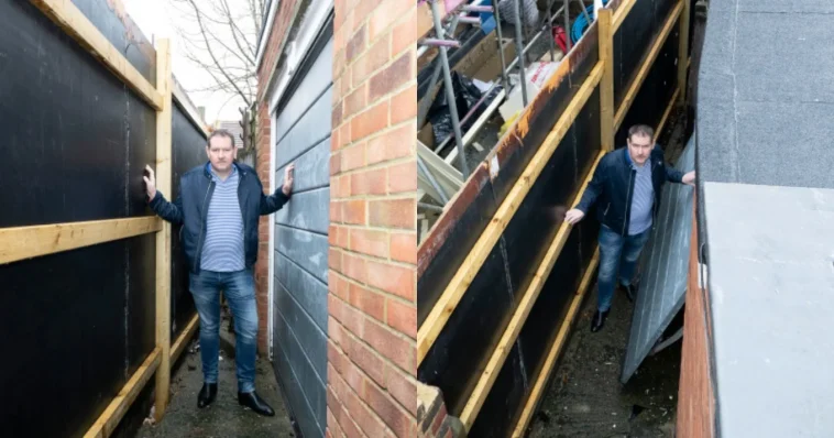 48χρονος ξύπνησε το πρωί και βρήκε ξαφνικά το γκαράζ του «χτισμένο» από το φράχτη του γείτονα