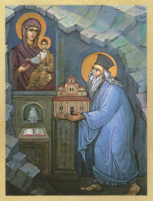 Όσιος Αγάθωνας ο κτήτορας (14ος αι.)