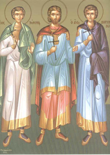 19 Σεπτεμβρίου – Εορτάζουν οι Άγιοι Τρόφιμος, Σαββάτιος και Δορυμέδων